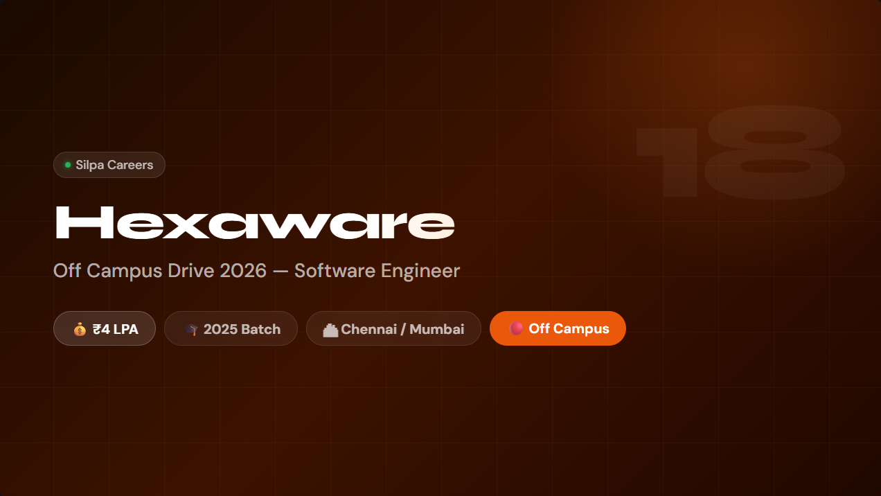 Hexaware Off Campus Drive 2026