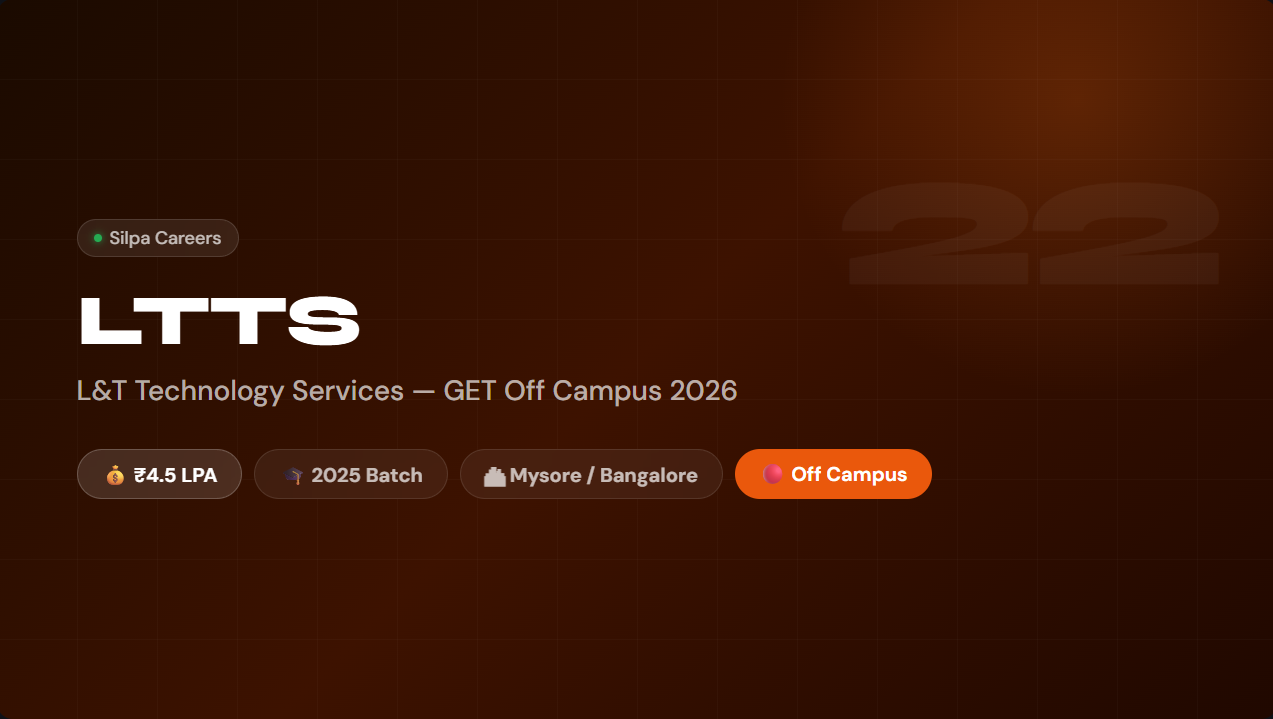L&T Technology Services Off Campus 2026